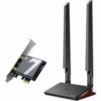 Adaptateur Wi-Fi/Bluetooth Archer TBE550E BE9300 IEEE 802.11be Bluetooth 5.4 Triples Bandes TP-Link - PCI Express - 9,11 Gbit/s - 2,40 GHz ISM - 6 GHz UNII - Carte enfichable - Format Low-Profile