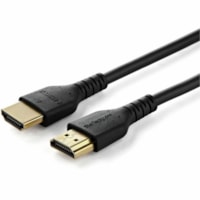 StarTech.com 4.9ft (1.5m) Premium Certified HDMI 2.0 Cable with Ethernet, High Speed UHD 4K 60Hz Monitor Cord, HDR10, Durable/Rugged, M/M - 4.9ft/1.5m Premium Certified HDMI 2.0 with Ethernet; 4K 60Hz 4096x2160p/UHD/HDR10/Ultra wide/32ch Audio; TPE Jacket/high tensile strength aramid fiber/withstand