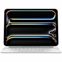 Apple Magic Keyboard/Cover Case for 11" (279.40 mm) Apple iPad Pro 11 (2024) Tablet - White - Aluminum, Glass Body