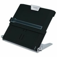 Fellowes Professional Copy Holder - 7.50" (190.50 mm) Height x 12" (304.80 mm) Width x 2.50" (63.50 mm) Depth - Black, Silver - Steel