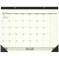 At-A-Glance 2025 Recycled Monthly Desk Pad, Standard, 22" x 17" - Standard - Julian Dates - Monthly - 12 Month - January 2025 - December 2025 - 1 Month Single Page Layout - 17" x 22" Sheet Size - White Sheet - 2 x Holes - 2.63" (66.68 mm) x 2.38" (60.33 mm) Block - Headband - Desk Pad - Wall Mount -