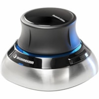 3Dconnexion SpaceMouse Wireless Bluetooth Edition - Wireless - Bluetooth - 2.40 GHz - Rechargeable - USB Type C - 2 Programmable Button(s) - Symmetrical - 1 Month Battery Run Time