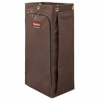 Rubbermaid Recycling Bag with Universal Recycling Symbol - 34 gal (128704 mL) Capacity - 10.50" (266.70 mm) Width x 16.80" (426.72 mm) Length - Brown - Vinyl - Janitorial Cart