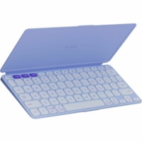 Clavier Keys-To-Go 2 - Sans fil Connectivité - Lilas Logitech - Sans fil Connectivité - Bluetooth - Contrôle du volume, Luminosité de l´écran, Media Player, Easy-Switch Raccourci-clavier(s) - macOS 14, Linux, Windows 10, Android 12, ChromeOS - iPad, iPhone, Apple TV, Port