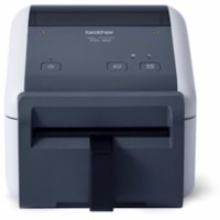 Brother TD-4420DNFC Desktop Direct Thermal Printer - Monochrome - Label Print - Fast Ethernet - USB - USB Host - Serial - With Cutter - 4.09" (104 mm) Print Width - 8 in/s (203.20 mm/s) Mono - 203 dpi - 4.09" (104 mm) Label Width x 118.11" (3000 mm) Label Length - P-touch Template, Raster, ESC/P, ZP