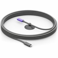 Câble de transfert de données 16,4 pi (5 m) USB-C Logitech - 16,4 pi (5 m) USB-C Câble de transfert de données pour Caméra de vidéoconférence, Ordinateur Portable