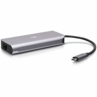 Station d'accueil Mini USB Type C pour Notebook/Tablette/Smartphone/Moniteur - Capacité de chargement - Gris C2G - pour Notebook/Tablette/Smartphone/Moniteur - Capacité de chargement - USB Type C - 8K, 4K @ 60Hz, Full HD, 4K - 7680 x 4320, 3840 x 2160, 1920 x 1080 - 4 x Ports USB - 1 x