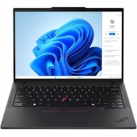 Lenovo - Ordinateur Portable ThinkPad T14 Gen 5 21ML008NUS 14 po Écran tactile - WUXGA - (Intel Core Ultra 7) - Technologie vPro - 32 Go - 512 Go SSD - Anglais Clavier - Noir - Intel Morceau - 1920 x 1200 - Windows 11 Pro - Intel - Technologie IPS - Appareil photo/Webcam - IEEE 802.11ax Norme du r&e