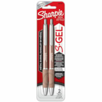 Sharpie S-Gel Pen - 0.7 mm (0.03") Pen Point - Retractable - Black Ink - 2 / Pack