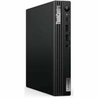 Lenovo ThinkCentre M70q Gen 5 12TD001XCA Desktop Computer - Intel Core i7 14th Gen i7-14700T - vPro Technology - 32 GB - 512 GB SSD - Tiny - Black - Intel Q670 Chip - Windows 11 Pro - Intel UHD Graphics 770 - French Keyboard - IEEE 802.11ax - 135 W