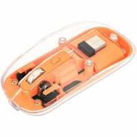 Souris - Fréquence radio - USB Type A - Optique - 4 Bouton(s) - Orange, Clear Manhattan - Optique - Sans fil - 33 pi (10058,40 mm) - Fréquence radio - 2,40 GHz - Rechargeable - Orange, Clear - USB Type A - 1600 dpi - Roulettes avec frein - 4 Bouton(s) - Symétrique