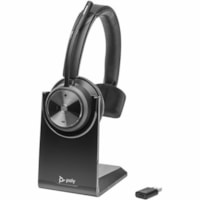 Poly Savi 7310 UC Monaural Microsoft Teams Certified 1920-1930 MHz Headset - Microsoft Teams Certification - Mono - Wireless - DECT - 449.5 ft - 20 Hz to 20 kHz - Over-the-head - Monaural - Ear-cup - Noise Cancelling Microphone - Noise Canceling - Black