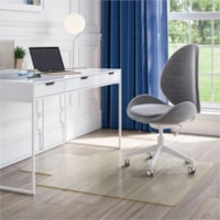 Deflecto OceanMat Chair Mat for Hard Floor - Hard Floor, Chair, Wood Floor, Tile Floor, Laminate Floor48" (1219.20 mm) Width x 36" (914.40 mm) Depth - Lip Size 10" (254 mm) Length x 19" (482.60 mm) Width - Lipped - Plastic, Polyethylene Terephthalate (PET) - Clear - 1 Each