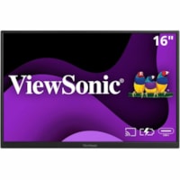 ViewSonic VG1656N 16" Class Full HD+ LED Monitor - 16:10 - Black - 16" Viewable - In-plane Switching (IPS) Technology - LED Backlight - 1920 x 1200 - 16.2 Million Colors - 250 cd/m² - 9.50 ms - Speakers