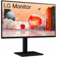 LG - Moniteur LED 27BA560-B 27 po Classe Full HD - 16:9 - Noir mat - 27 po Visible - Technologie IPS - LED Rétroéclairage - 1920 x 1080 - 16,7 Millions de Couleurs - 250 cd/m² - 5 ms - 100 Hz Fréquence de rafraîchissement - Hauts-Parleurs - HDMI - VGA - DisplayPort - Concen