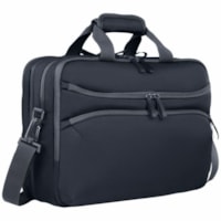 HP Travel Plus Carrying Case (Backpack) for 16" to 16.1" Notebook - Graphite Blue - Water Resistant, Bump Resistant, RFID Resistant, Puncture Resistant Zipper - Expanded Polyethylene Foam (EPE), Polyester, Plastic Body - Polyester Exterior Material - Checkpoint Friendly - Shoulder Strap, Trolley Str