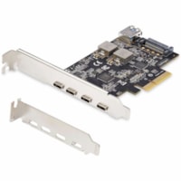 Adaptateur USB - PCI Express x4 - 1,25 Go/s - Bureau, Disque dur, Serveur - Noir StarTech.com - PCI Express x4 - 1,25 Go/s - Bureau, Disque dur, Serveur - 5 Port(s) USB - 1 Port(s) SATA - PC, Mac