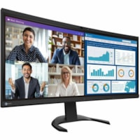 Moniteur LED FlexScan EV3450XC-BK 34 po Classe Webcam UWQHD Écran incurvé - 21:9 - Noir EIZO - 34,1 po Visible - Technologie IPS - LED Rétroéclairage - 3440 x 1440 - 16,7 Millions de Couleurs - 300 cd/m² - 5 ms - Hauts-Parleurs - HDMI - DisplayPort - Concentrateur USB, Comm