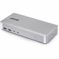 Station d'accueil USB4 - Capacité de chargement - 180 W - Gris - Bureau StarTech.com - Capacité de chargement - 180 W - USB4 - 2 Écrans supportées - 4K, 4K @ 60Hz, 8K, 8K @ 30Hz - 3840 x 2160, 7680 x 4320 - 6 x Ports USB - 4 x Ports USB Type-A - USB Type-A - 2 x Ports USB Type-C