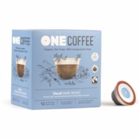 CaféDécoféiné Coupe K - Décaféiné, ClassicOneCoffee - Compatible avec Brasseur K-Cup - Américaine - Foncé - 18 gousses - Coupe K - Décaféiné, Classic - Biologique - Décoféiné - 18 / boîte