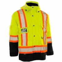 Blouson de sécurité - Classe 2 Forcefield - Large Taille - Fermeture éclair Fermenture - Polyester - Jaune - Robustes, Rabat de protection, Résistant aux déchirures, Étanche, Résistant au Vent - 1 / Unité