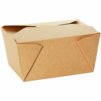 Boîte de stockage - Récipient pour aliments - Marron Conglom - Alimentaire - Marron - Papier Kraft Corps - 300 / Carton