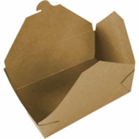 Boîte de stockage - Récipient pour aliments - Marron Globe - Alimentaire, Transport - Jetable - Marron - Papier Kraft Corps - 200 / Étui