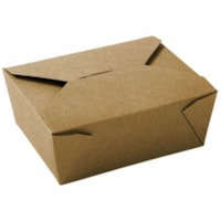 Boîte de stockage - Récipient pour aliments - Marron Globe - Alimentaire, Transport - Jetable - Marron - Papier Kraft Corps - 200 / Étui