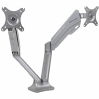 HDL 100-MA2 Mounting Arm for Monitor - Silver - Landscape/Portrait - Height Adjustable - 2 Display(s) Supported - 13" (330.20 mm) to 30" (762 mm) Screen Support - 32 lb (14514.96 g) Load Capacity - Metal - 1