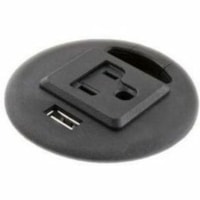 Heartwood Power Outlet - Black - Plastic - 1 Pack