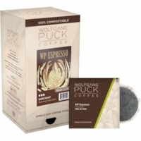 Reunion Island Pod Coffee - American - Extra Bold/Dark - 0.3 oz (9.5 g) Per Pod - 18 Pod - Pod - Espresso, Arabica - Kosher - 18 / Box