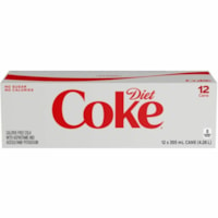 Diet Coke Coke, 355 mL, 12 Count - Diet - Sugar Free - 355 mL - Cola - 12 / Unit