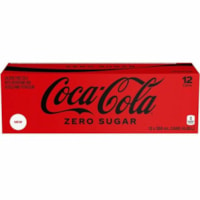 Boisson non alcoolisée Coke Zero - Prête à boire - Sans sucre - 355 mL - 12 / Carton