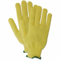 Gants de travail CutMaster 1365KV Magid - longueur de gant 10po (254 mm) - 10 Numéro de format - X-Large Taille - Pour Main droite / gauche - Kevlar - Jaune - Résistant aux coupures, Réversible, Léger, Robuste - Pour Industriel - 300 Étui - 1 Paire