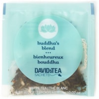 DAVIDsTEA Sachets Boxed Tea, Buddha's Blend, 25/Box White Tea - White Tea - 16 oz (453.59 g) - 25 / Box