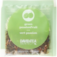 Thé - Sachet de thé - Fruit de la passion vert DAVIDsTEA - Thé vert - 0,1 oz (2 g) - 25 sachets de thé - Kasher - 25 / Unité