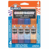 Elmer's Color 'N Glitz Glue Sticks - 0.21 oz (5.95 g) - 4 / Pack - Assorted