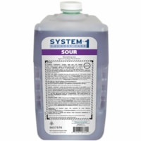 Neutralisant de lessive System-1Diversey - Pour Polyvalents - Concentré - 104.8 oz liq (3.3 quart) - 5.5 à 6.5 pH - Sans parfum, Non jaunissant - Pourpre - 2 / Carton