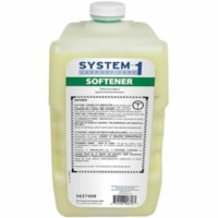 Adoucissant pour tissus System-1Diversey - Pour Commercial, Institutionnel, Laverie, Tissu, Lin - Concentré - 104,8 oz liq (3,3 quart) - Frais Arôme - Souple, Anti-grisonnement, Résistant à l'eau - 2 / Unité