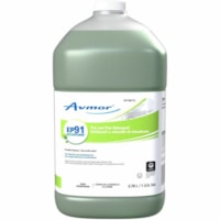 Avmor EP91 Pot and Pan Detergent - For Pot, Pan, Hand, Glass, Utensil - Concentrate - Liquid - 128 fl oz (4 quart) - 6.2 pH - Citrus Scent - Kosher, Streak-free, Long Lasting, Pleasant Scent - Green - 4 Pack