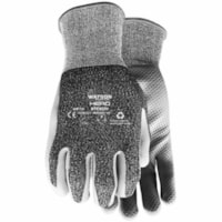 Stealth Stealth Hero Work Gloves - Dirt, Debris Protection - XXL Size - Diamond - Polyester - Gray Melange - Cut Resistant, Biodegradable, Snug Fit, Ergonomic - For Construction, Manufacturing, Automotive - 6 Pair