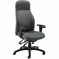 Global Echo High-Back Multi-Tilter Chair - Fabric Seat - Fabric Back - Black Frame - High Back - Fabric