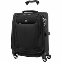 Travelpro Maxlite 5 Travel/Luggage Case (Carry On) Luggage - Black - Water Resistant, Stain Resistant, Abrasion Resistant, Moisture Resistant - Polyester Body - Checkpoint Friendly - Handle - 21.75" (552.45 mm) Height x 15.75" (400.05 mm) Width x 7.75" (196.85 mm) Depth - Medium Size - 10.30 gal (39