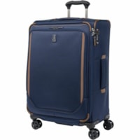 Travelpro Crew Travel/Luggage Case (Check-in) Travel - Patriot Blue - Water Resistant, Stain Resistant, Moisture Resistant, Abrasion Resistant - Aluminum, Fabric Body - Checkpoint Friendly - Telescoping Handle, Handle - 24.75" (628.65 mm) Height x 17" (431.80 mm) Width x 10.50" (266.70 mm) Depth - M