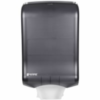 San Jamar Ultrafold Paper Towel Dispenser - Center Pull Dispenser - 750 x Multifold, 450 x C Fold - 18" (457.20 mm) Height x 11.75" (298.45 mm) Width x 6.25" (158.75 mm) Depth - Plastic - Durable, Impact Resistant