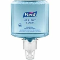 Recharge de savon HEALTHY SOAP PURELL® - Pour Sec Peau - 1,27 quart (1200 mL) - Détacheur de saletés, Tue les germes, Élimine les salissures, Antibactérien - Habillage - Antibactérien - Sans parabène, Sans conservateur, Sans phtalate, Sans parfum, Sans colorant