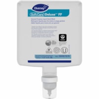 Savon pour les mains Soft Care Diversey - 1,37 quart (1300 mL) - Tue les germes - Mains, Habillage, Professionnel - Hydratant - clair - Sans parfum, pH équilibré, Sans colorant, Non-irritant, Parfumé - 6 / emballage