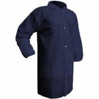 RONCO Care Lab-Coat - Extra Large (XL) Size For Unisex - Blue - Polypropylene