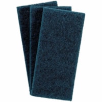 3M Scrub Pad - 4.6" (116.8 mm) Width x 10" (254 mm) Length - 1 Each - Blue, Green