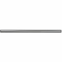 Globe Stainless Steel Channel And Rubber - 18"L / Black/ Silver - For Squeegee - Black, Silver - Stainless Steel, Rubber - 0.50" (12.70 mm) Height x 1" (25.40 mm) Width x 18" (457.20 mm) Length - 1 / Unit